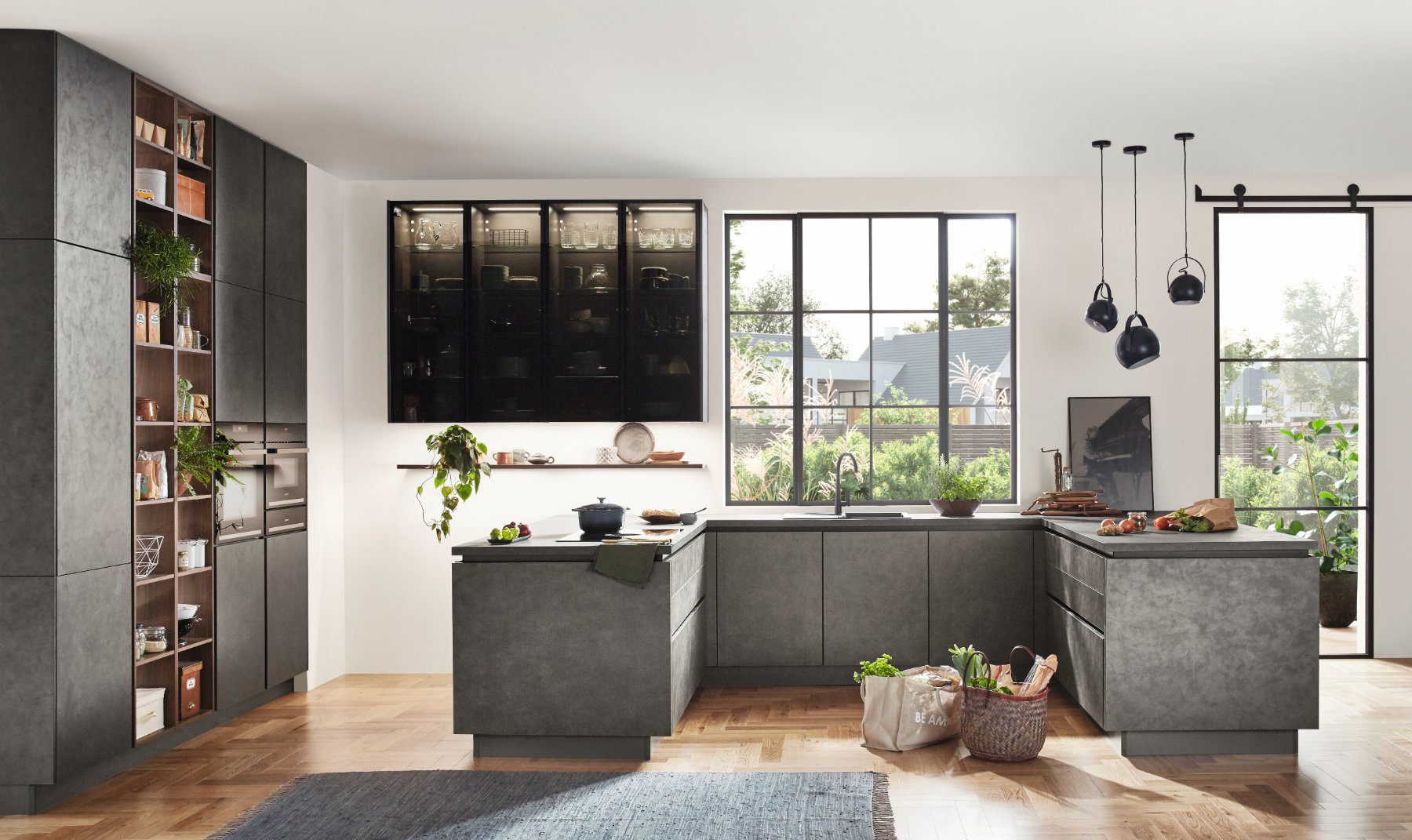 Nobilia Handleless Concrete Kitchen 1 | Lead Wolf, Peterborough