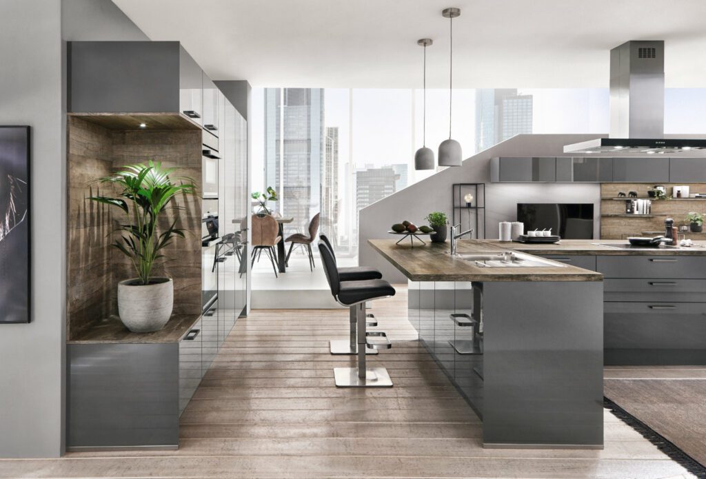 Nobilia Grey Gloss Kitchen | Kutchenhaus, Sevenoaks