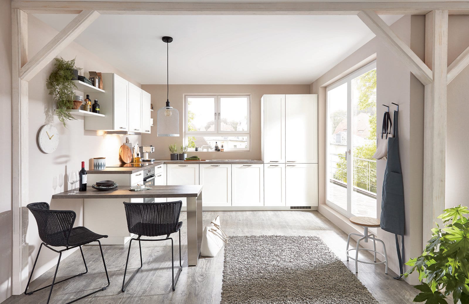 Nobilia Matt White Shaker U Shaped Kitchen 2021 2 | Lead Wolf, Peterborough